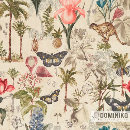 Exotica - Botany - Clarke & Clarke. You can order/purchase exclusive furniture fabrics and curtains directly and easily online at Dominikq Furniture fabrics. Fast delivery and free shipping costs when purchasing from 2 meters.
