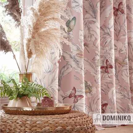 Flutur Curtains - Clarke & Clarke. You can order/purchase exclusive furniture fabrics and curtains directly and easily online at Dominikq Furniture fabrics. Fast delivery and free shipping costs when purchasing from 2 meters.