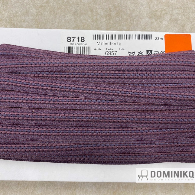 Afwerkband - Sierband 8718-6957 - Paars violet - poederblauw